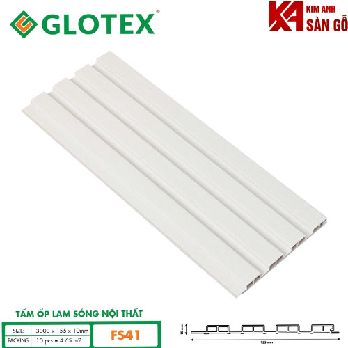 Tấm Ốp Lam 4 Sóng Nội Thất Glotex FS-41